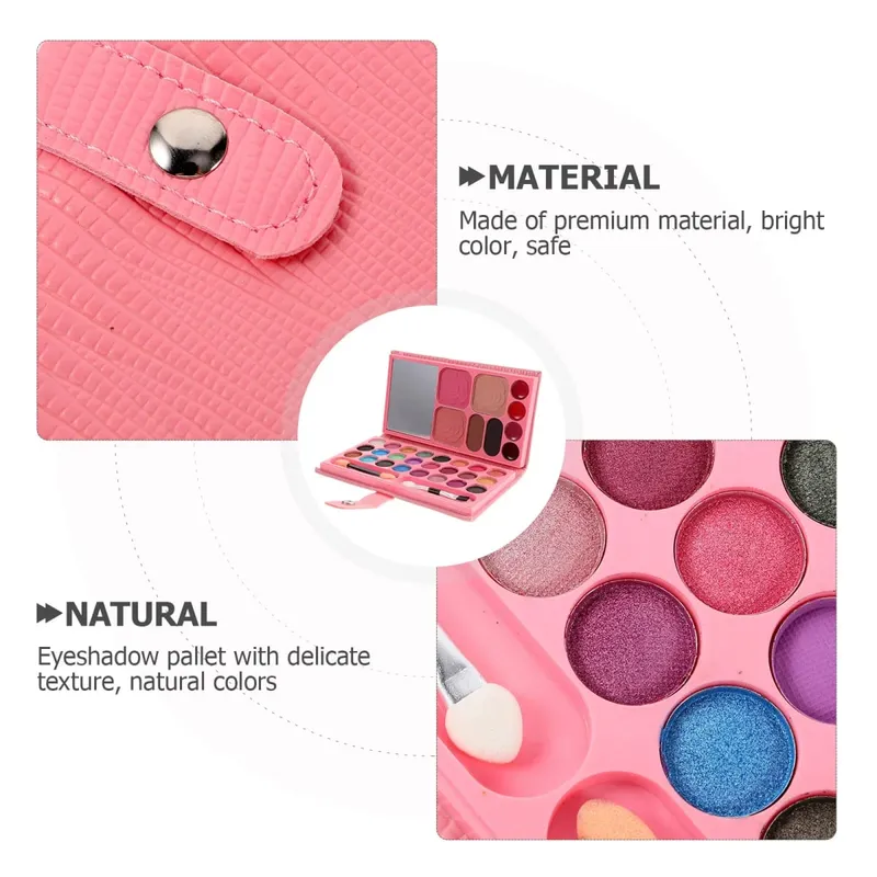 33 สีแต่งหน้าชุดอายแชโดว์ Blush ลิปสติกพาเลทยาวนานสาว Pan พร้อมกระจกเริ่มต้นแผ่นเครื่องสำอางค์แต่งหน้า — image 7