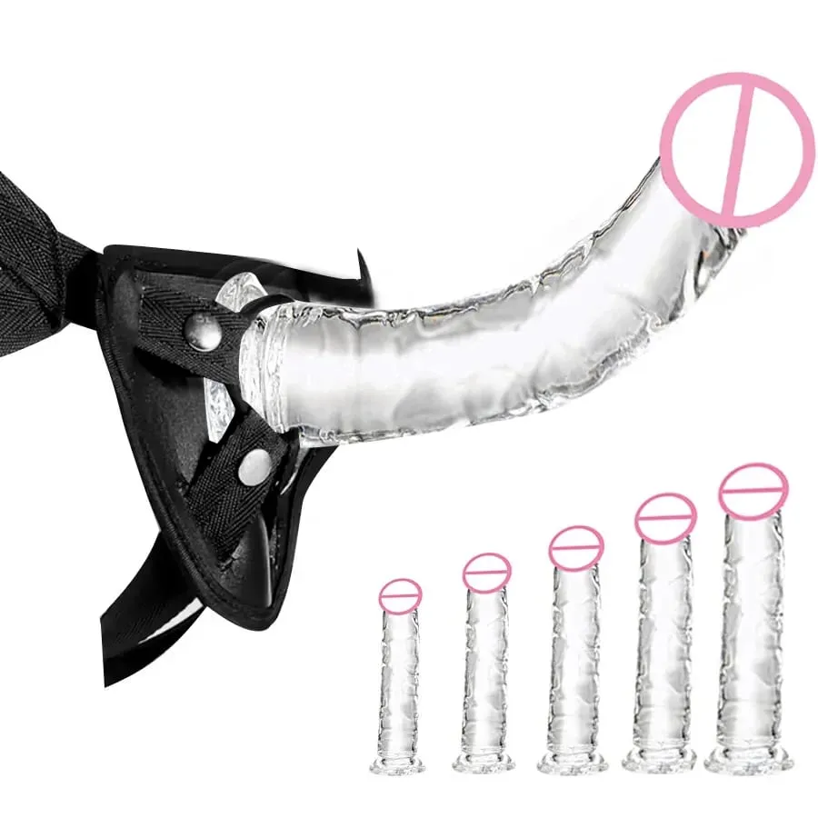 Tali Dapat Dipakai Realistis Pada Masturbasi Dildo Bening Cangkir Pengisap Kuat Mainan Seks Dewasa G-spot Cocok untuk Pasangan Wanita dan Pria — image 1