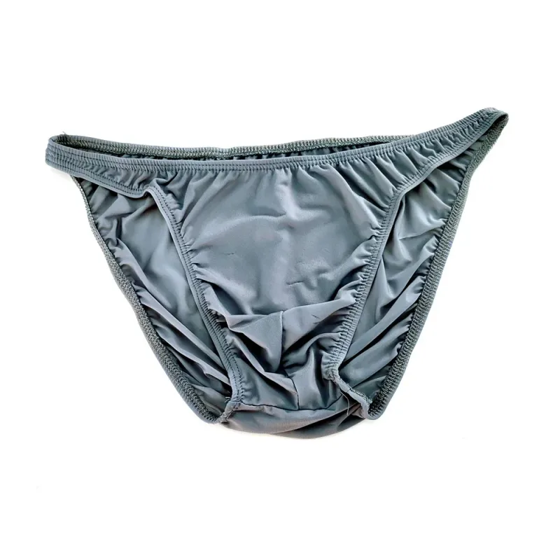 Rosa Herren-Slips, Nylon-Spandex, bequeme, atmungsaktive Unterhose mit niedriger Taille, schnell trocknende Herren-Bikini-Unterwäsche aus Eisseide — image 25