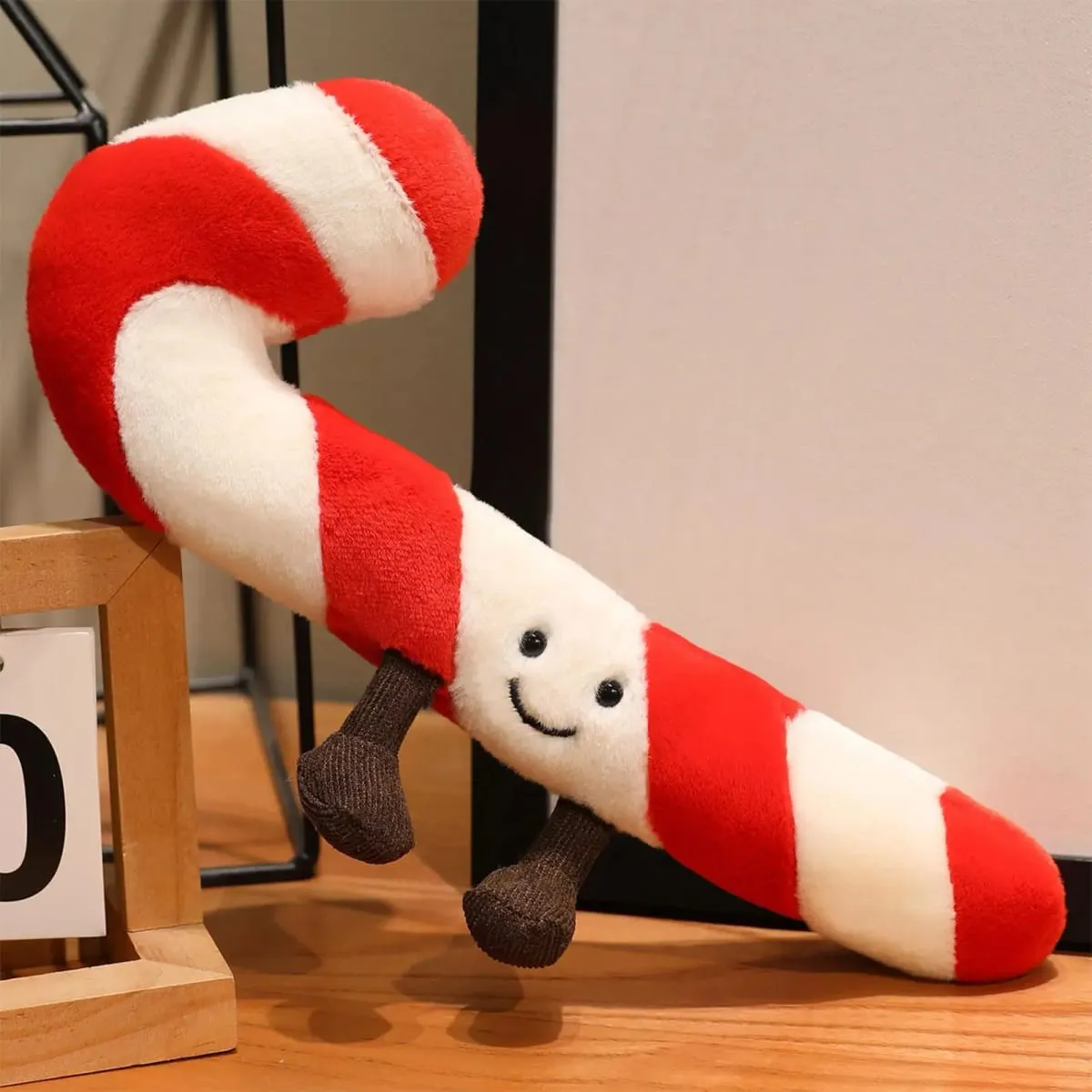 Candy Cane Bantal Baling Krismas 12 Inci - Bantal Hiasan Perayaan untuk Dewasa Kanak-kanak Bilik Tidur Ruang Tamu & Pengapit Stok
