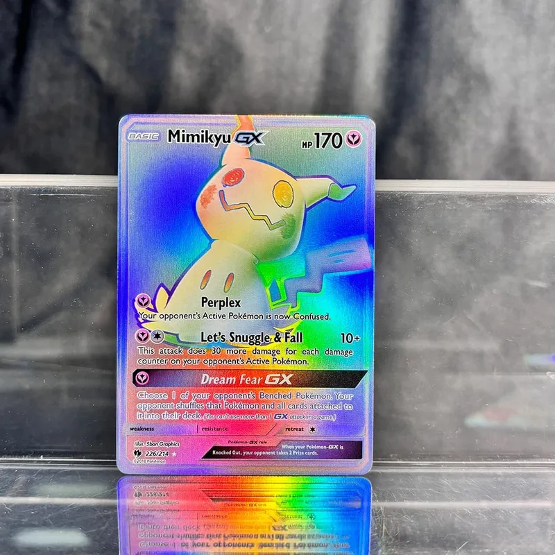 PKM Proxy Thẻ Cổ Điển Charizard Mew Với Ex Đơn Thẻ Bộ Sưu Tập PTCG Suicune Gx Tyranitar Gx Mất Thunder Lá Thẻ — image 6
