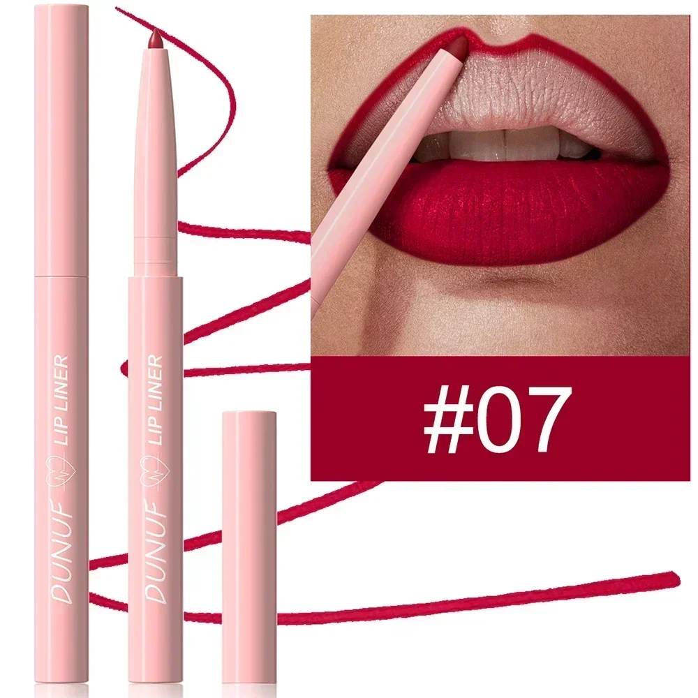 1Pc Tapered Nib Lip Liner Pencil Matte Plumping Lip Stain Lasting Waterproof Fine Lipstick Slim Lip Outline Contour Make Up Pink — image 11
