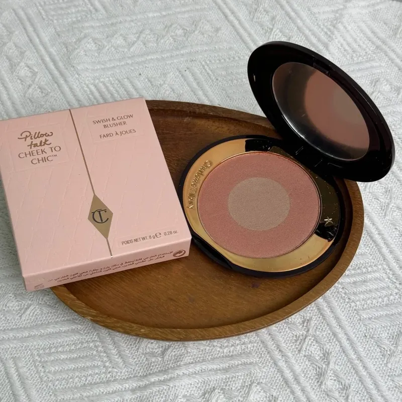 Charlotte Tilbury Setting Powder Compact Lip Gloss Foundation דו-גווני פלטת צלליות סומק קל משקל עדין עמיד לאורך זמן — image 9