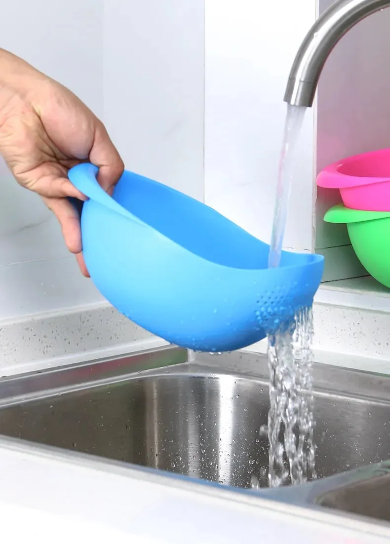 Reis Waschen Filter Bohnen Sieb Korb Sieb Kunststoff Sieb Obst Gemüse Schüssel Abtropffläche Reinigung Werkzeuge Home Küche Werkzeuge