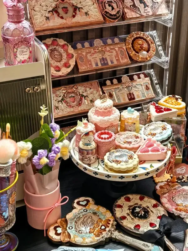꽃은 5Pcs 풀 페이스 메이크업 선물 세트 립 글로스 아이 섀도우 블러쉬 형광펜 여성 일일 화장품 상자 생일 휴일 선물을 알고 있습니다 — image 5