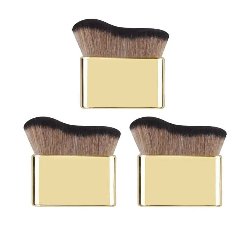 Pennello autoabbronzante per il corpo Pennelli per trucco morbidi dorati Pennello autoabbronzante portatile Strumenti per applicare la crema solare per fondotinta per collo e gambe — image 9