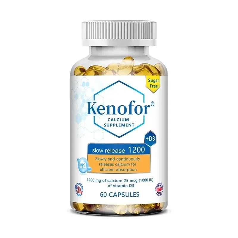 Supplément de calcium à libération prolongée de 1 200 mg avec vitamine D3 pour soutenir la santé des os musculaires et du système digestif — image 9