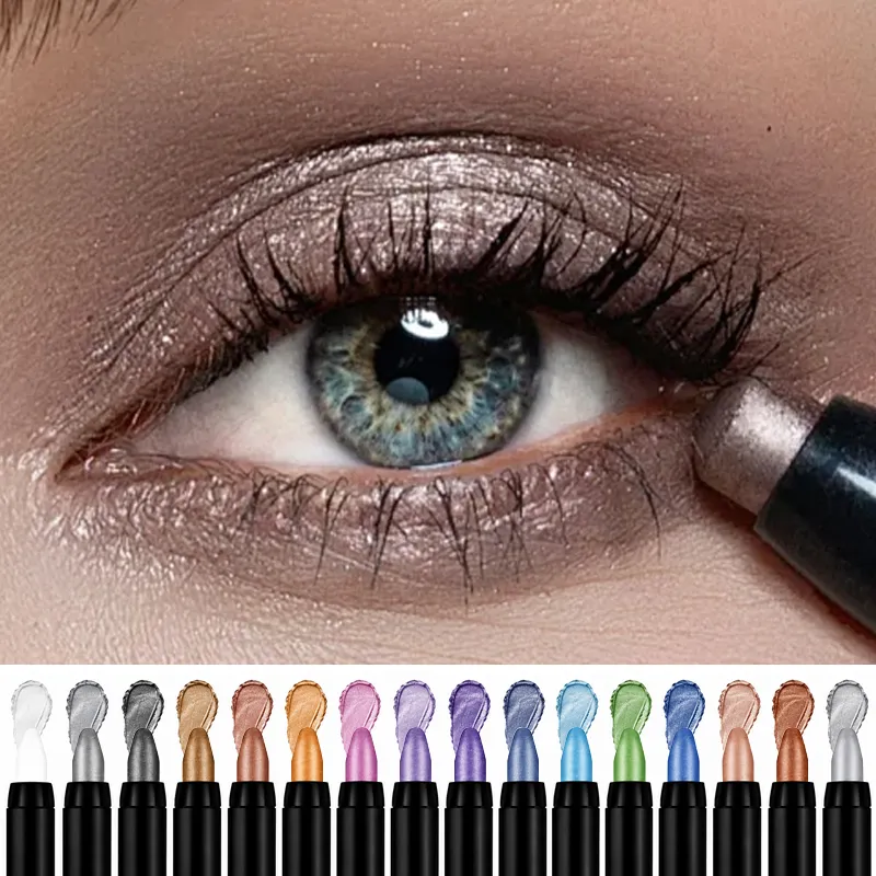 16 สี Pearlescent อายไลเนอร์อายแชโดว์ดินสอสี Glitter กันน้ำยาวนาน Shimmer Eye แต่งหน้า Non-smudge อายไลเนอร์ — image 1