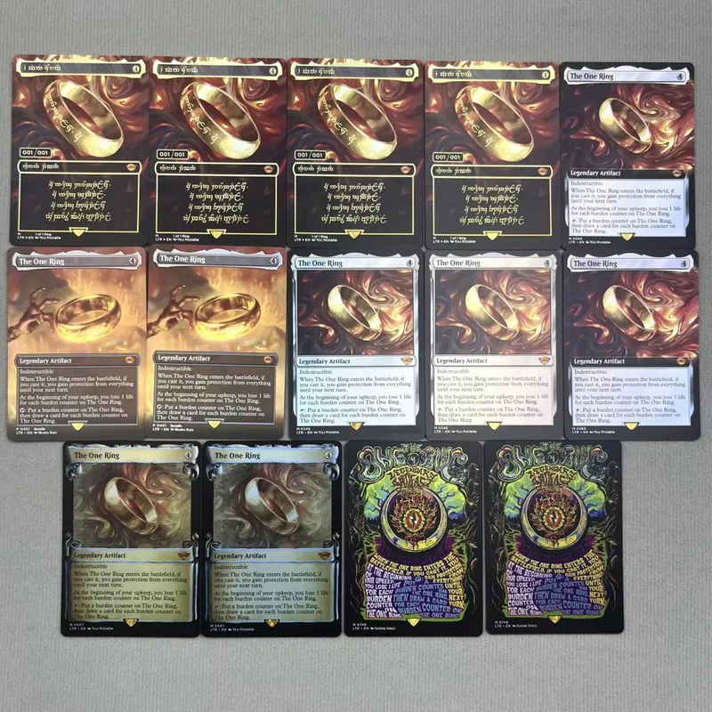 TCG Proxy Cards Deck Borad Games โฮโลแกรมเดี่ยว Black Lotus Power9 Dual Lands The One Ring — image 1