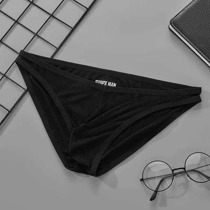 Seluar Dalam Satu Lapisan Lelaki Ultra Nipis U Convex Seluar dalam Seluar Dalam Musim Panas Seksi Kelembapan Bernafas