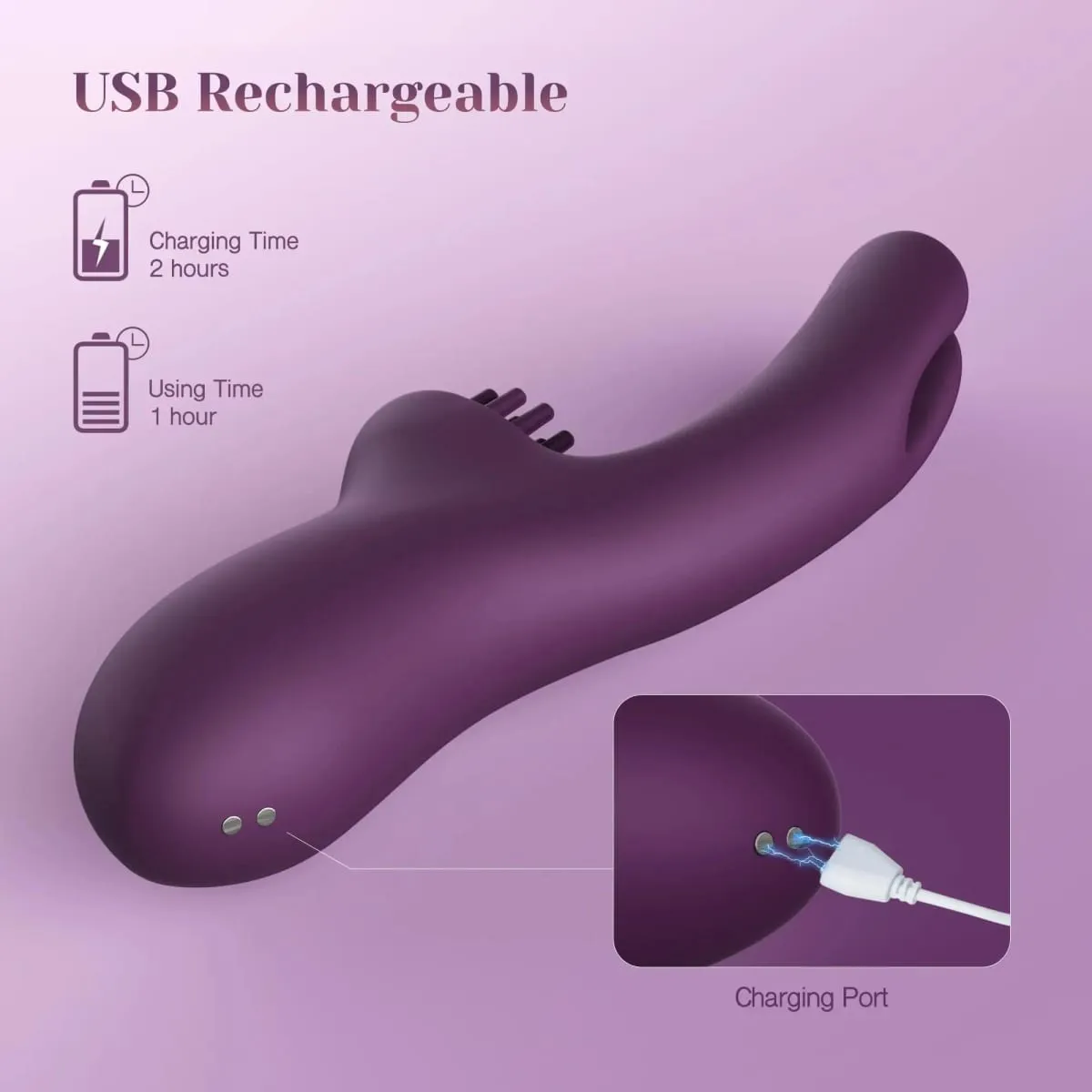 3 DALAM 1 Datang Ke Kelentit Menggelitik Arnab Vibrator 10 Getaran Mainan Seks Wanita untuk G Spot Kelentit Rangsangan Puting Melancap — image 6
