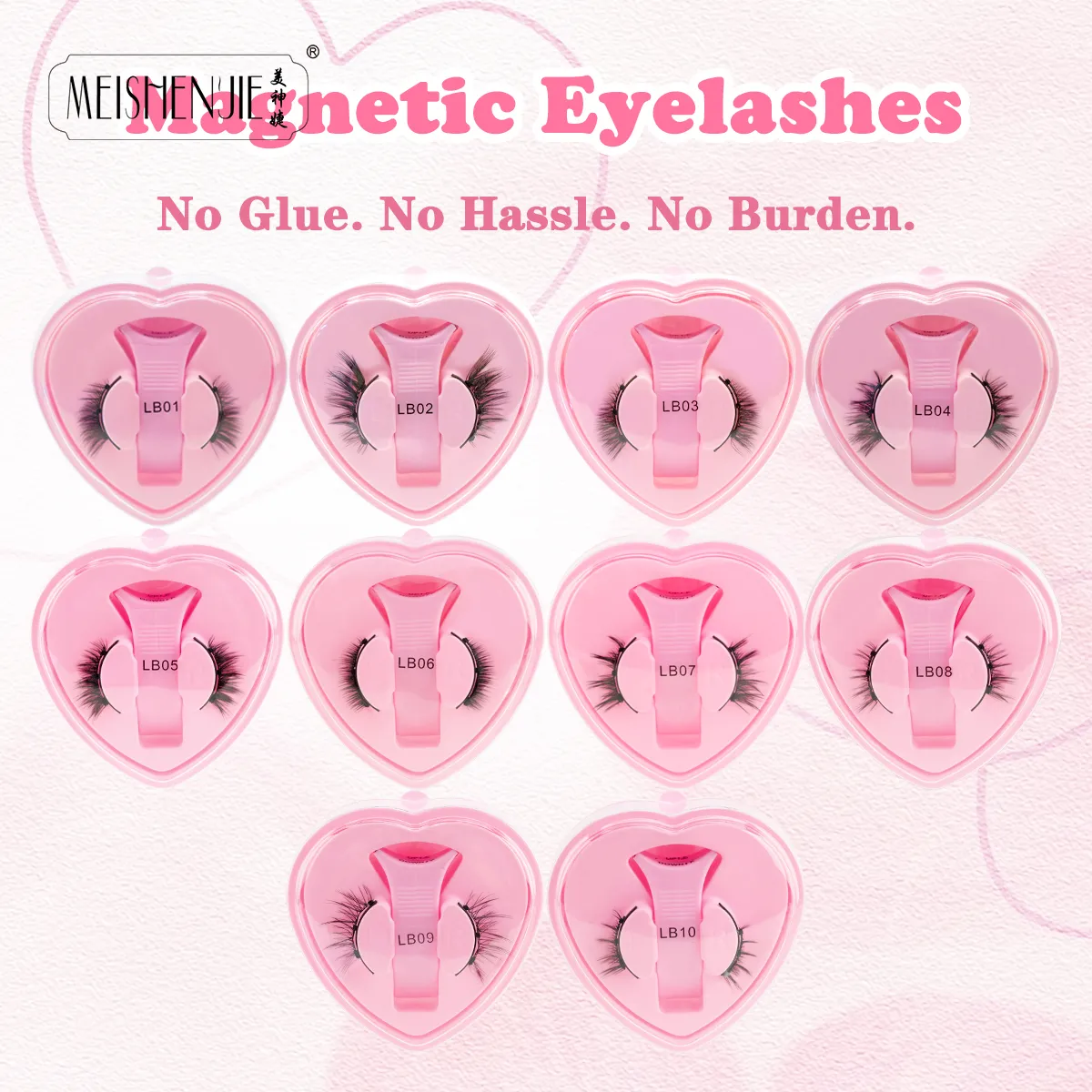Magnetische Wimpern, 1 Stück, kein Kleber erforderlich, wiederverwendbar, natürlicher Look, 3D-Wimpern, einfach anzuwenden, weiche magnetische Wimpern-Set für Augen-Make-up — image 5
