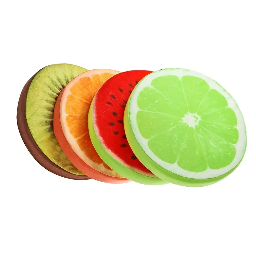 Oreiller de canapé de bureau de maternelle, coussin rond amusant, coussins de siège en fruits, coussins de chaise — image 5