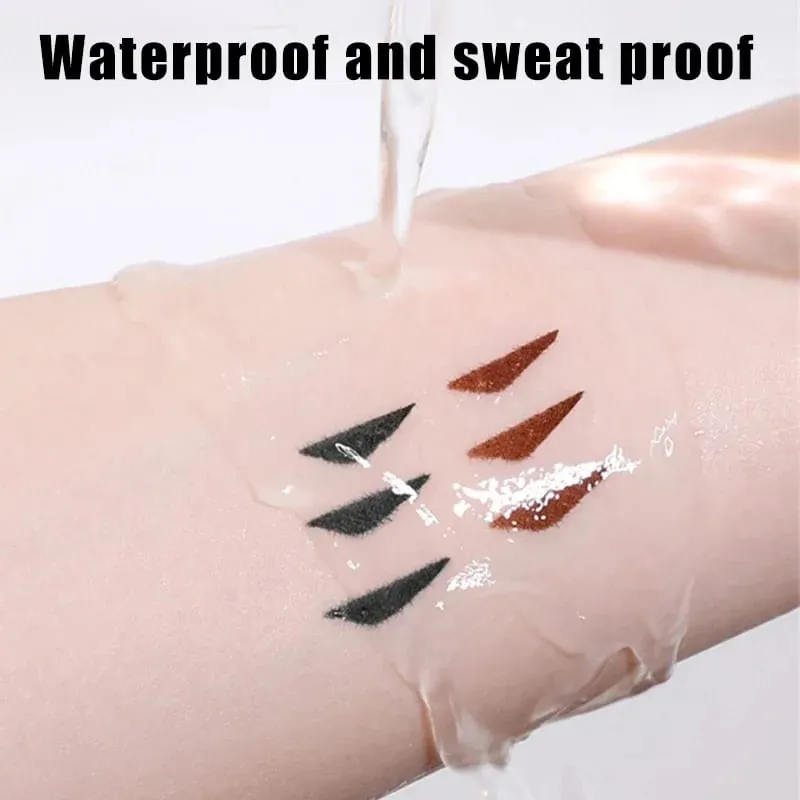 Tampon eye-liner intégré à Double aile imperméable, résistant à la sueur et longue durée, facile à utiliser pour les débutants, pochoir de maquillage paresseux — image 3