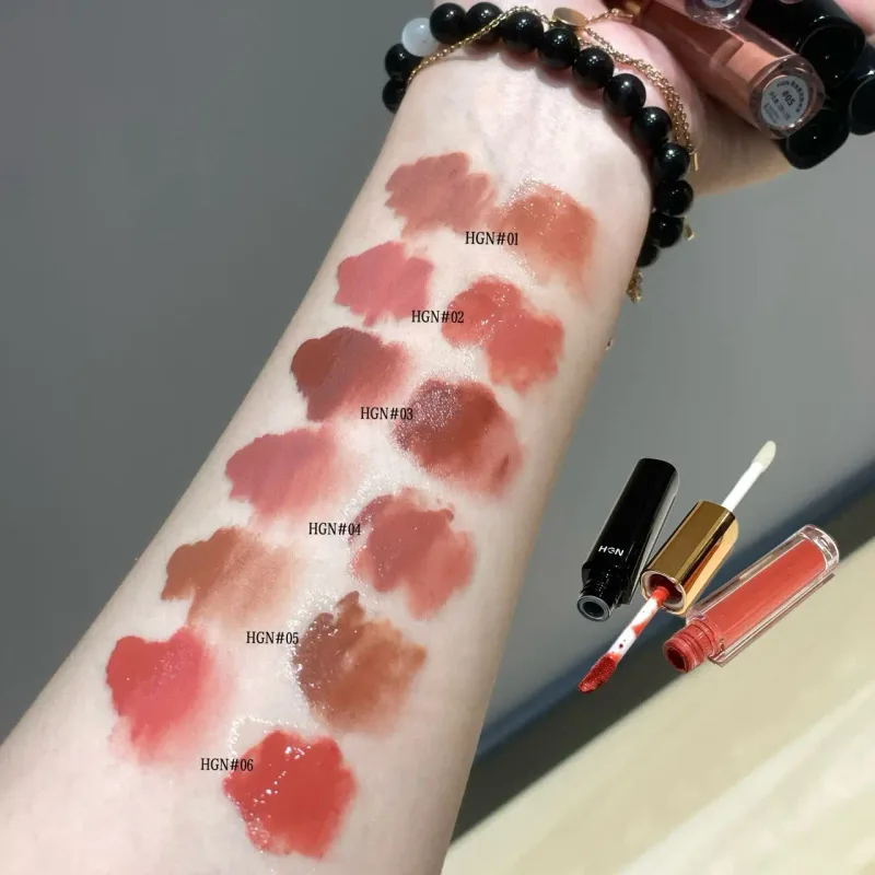 Hgn Dual Ended Matte and Gloss Lip Gloss ลิปกลอสเนื้อแมตต์ ดิวอี้ เคลือบเงา สีติดทนนาน ปรับโทนสีผิวให้กระจ่างใส แต่งหน้าได้หลากหลายสไตล์ — image 7