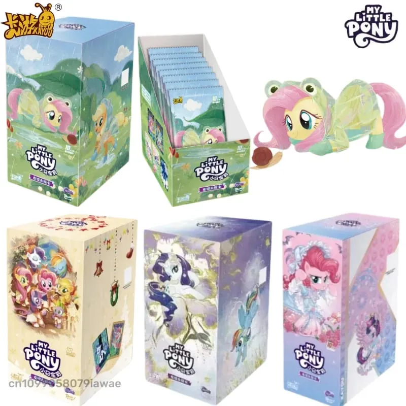 Autentico My Little Pony Amicizia per sempre Luna 12 11 10 Serie Carte da collezione Fluttershy Anime Merchandise Regali — image 1