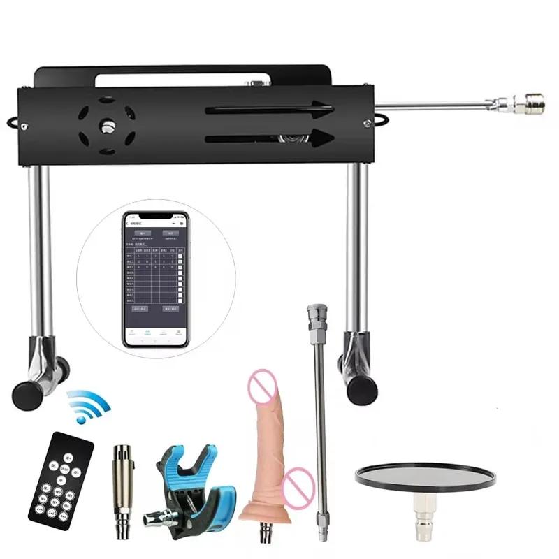 Yapay Penis Ekleri ile 200W Süper Güçlü İnme 1-15cm Otomatik Mastürbasyon Makinesi Destek Üç Kontrolör Seks Makineleri — image 14