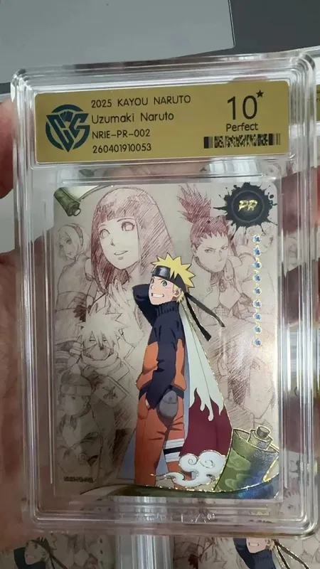 Karta Naruto wersja angielska PR-001PR-002 PRISTINE-10.0 Autentyczna karta oceny KAYOU — image 6