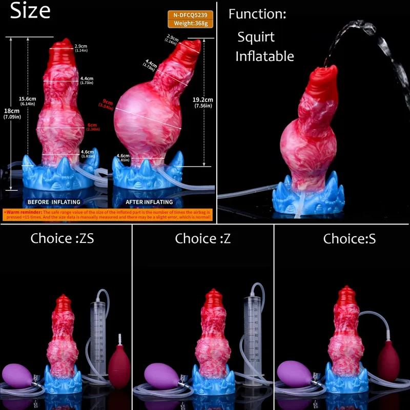 Silikon Şişme Boşalma Düğüm Yapay Penis Ayarlanabilir Çevresi Fışkırtma Fantezi At Penis Yetişkin Seks Oyuncakları Anal Dilatör — image 22