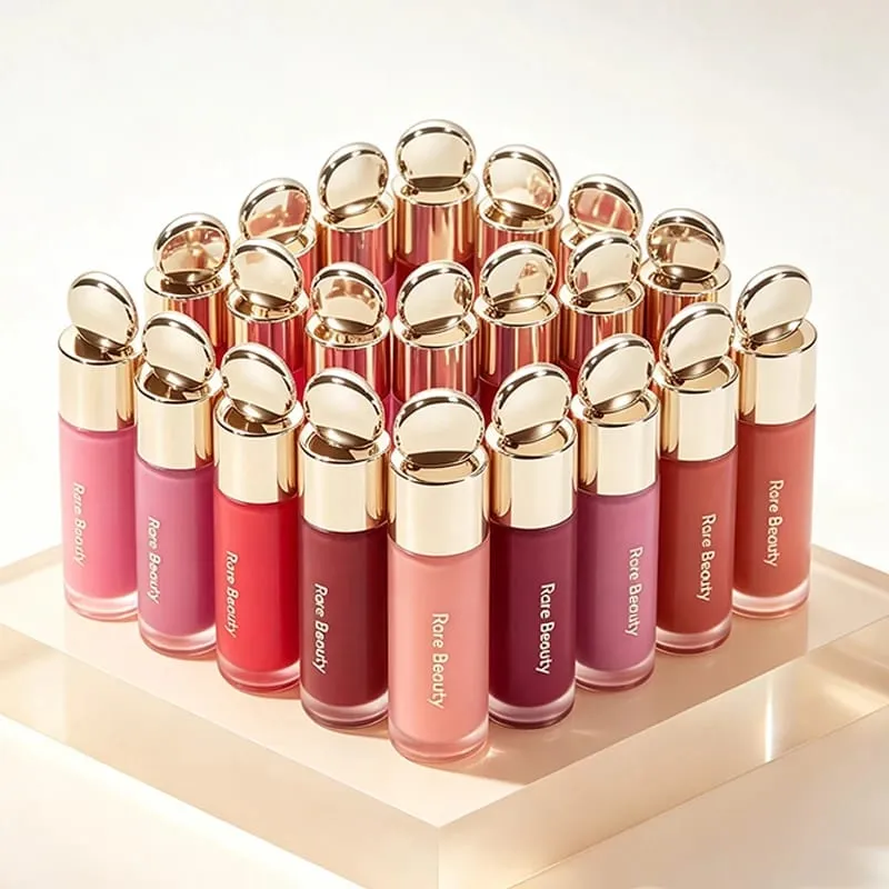 Sjælden skønhed letvægtslotion mat tekstur flydende pulver Blusher nærende 4 farve smør læbestift Bronzing flydende kosmetik — image 2
