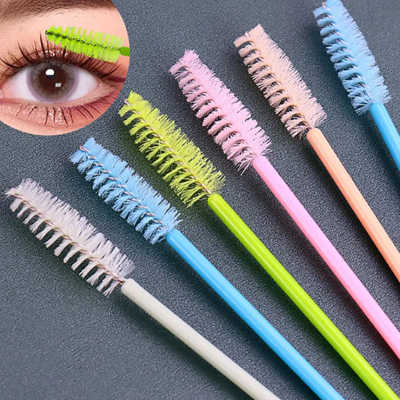 50 ชิ้นแปรงขนตาแปรงแต่งหน้ามาสคาร่าแบบใช้แล้วทิ้ง Applicator Spoolers Eye Lashes เครื่องสำอางค์แปรง Lash Extension เครื่องมือ — image 2