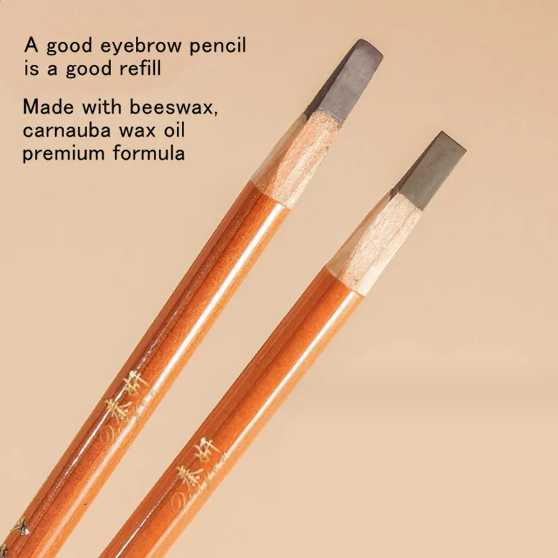 Penna per sopracciglia Duro Microblading Brow Definer Enhancers Matita Impermeabile Facile da applicare Trucco Sopracciglia selvagge naturali Tinta — image 4