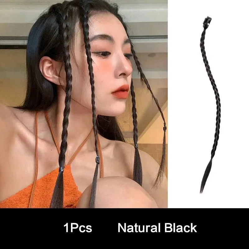 1 Cái Tổng Hợp Bím Tóc Giả Mạnh BB Kẹp Hộp Nhẹ Viền Đuôi Ngựa Tóc Miếng Dành Cho Nữ Phụ Kiện Thời Trang — image 8