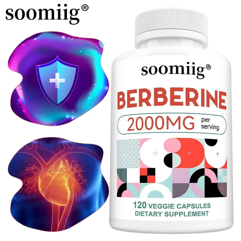 2000 Mg Berberine Supplement Capsules Supports Metabolism Regulates Blood Sugar Levels and Enhances The Immune System — image 1