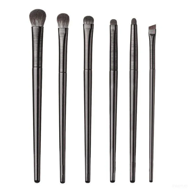 2/6/10 ST Ögonsminkborstar Set Professionell mjuk precisionsögonskugga Eyeliner Ögonbrynsborste Kvinnor Ansiktsskönhet Kosmetiskt verktyg