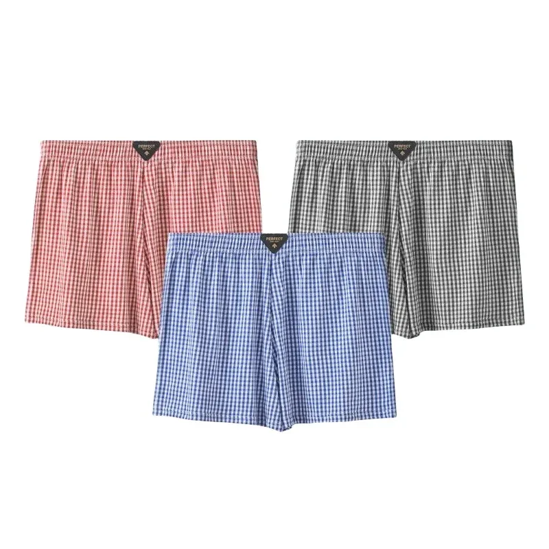 3Pack Cotton Mens Aro Pants Summer Thin Mens Boxers Loose Breathable Trendy Pajama Pants Moisture Wicking Boxershorts