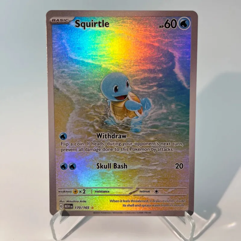 Pokémon 151 PKM Cards PTCG3-D Bulbasaur Squirt Rainbow Gengar ex Holographic Ex GX Rare Collection Battle Toys Hadiah untuk Hobi — image 14