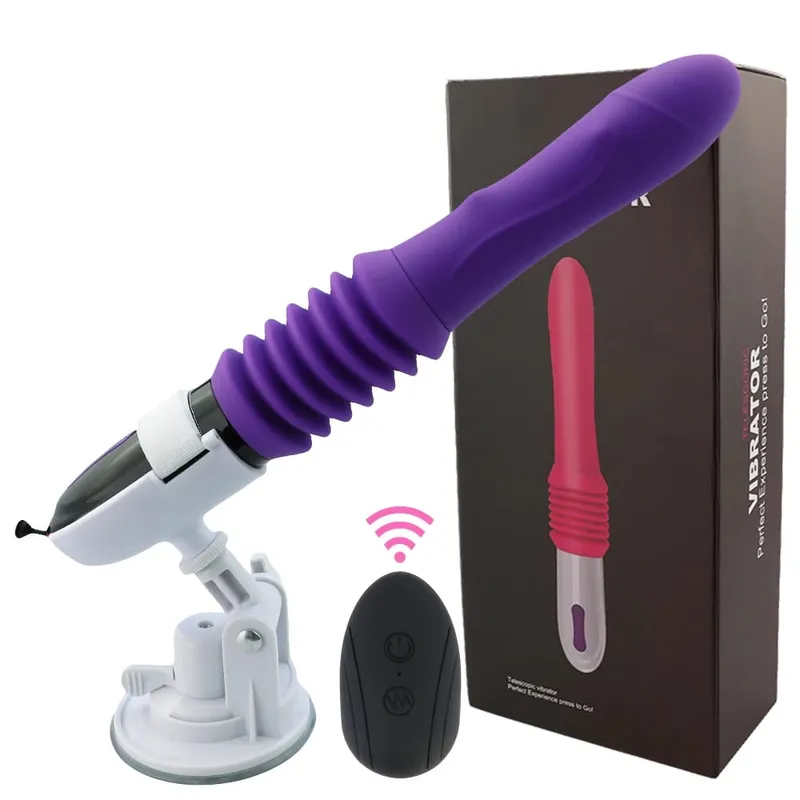 Thrusting Sex Machine Telescopic Dildo Vibrator ช่องคลอดนวดการสำเร็จความใคร่ G จุดกระตุ้นผู้ใหญ่หญิงของเล่น Masturbator — image 8