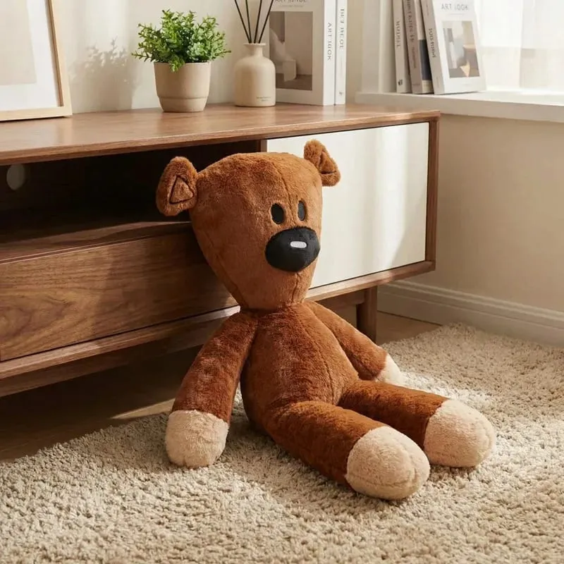 27cm Fun Mr Bean Teddy Bear Plush Toy Stuffed Animals Cute Coffee Bear Baby Stuffed Doll Mini Pillow Decor Soft Children Birthda — image 7