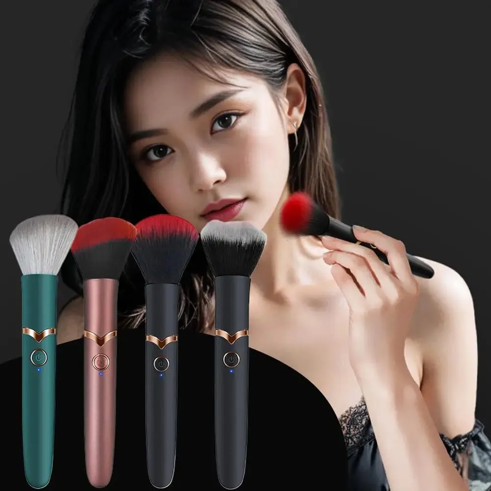 Elektrický štětec na make-up Základní štětec Vibrační štětec na make-up Přenosný dobíjecí kosmetický štětec na detaily Makeup Tools — image 6