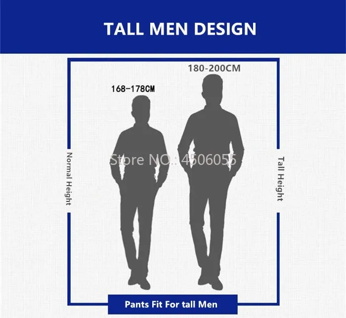 Grand homme jean blanc droit Extra Long garçons allongé grande taille 42 44 46 48 pantalon en Denim extensible en coton ample pantalon homme — image 8