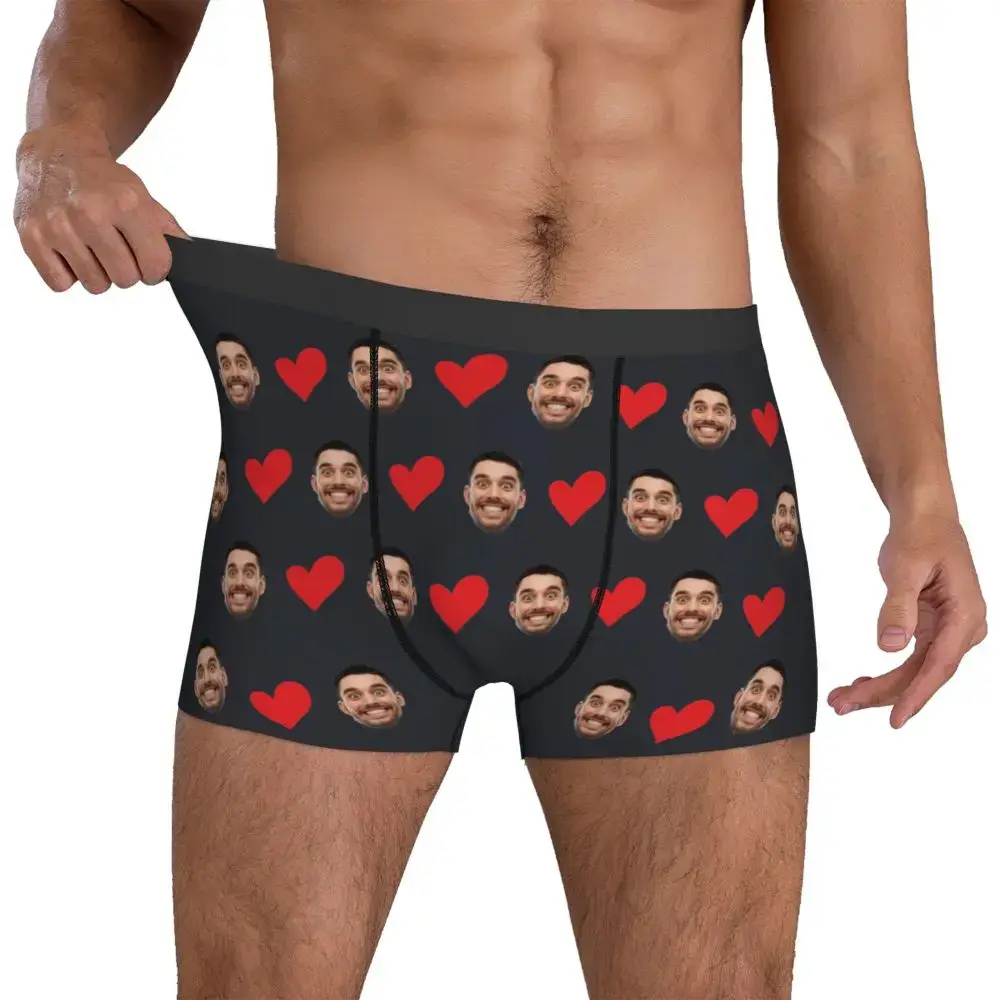 Personalized Face Photo Underwear Custom Heart Boxer Briefs Men Briefs Gift For Husband Anniversary Gift for Dad — image 19