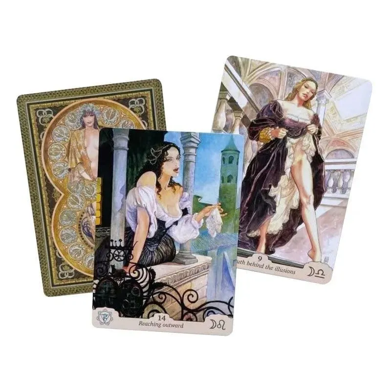 Chakras Eros And Astrology Manara Erotic Oracle Cards A 35 Tarot English Divination Tarot Cards Family Party Board Game — image 2