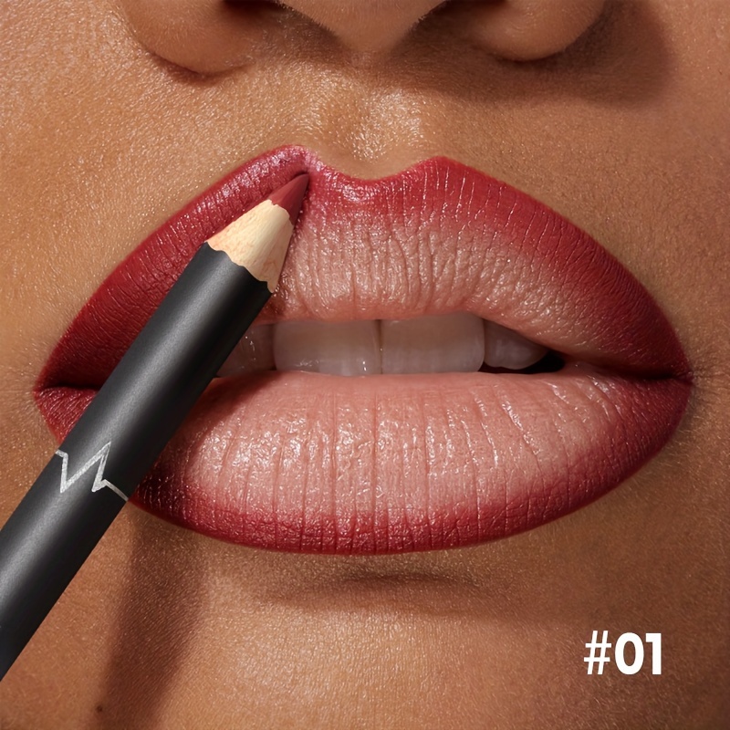 Waterproof Matte Lipliner Pencil Red Contour Tint Lipstick Long Lasting Non-stick Cup Moisturising Lips Makeup 12 Colors — image 15