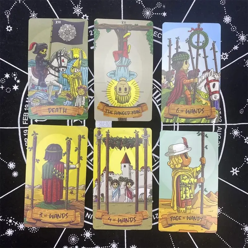 Smithtiny Tarocchi Giochi da tavolo per divinazione Uso personale Mazzo di tarocchi Versione inglese completa — image 5