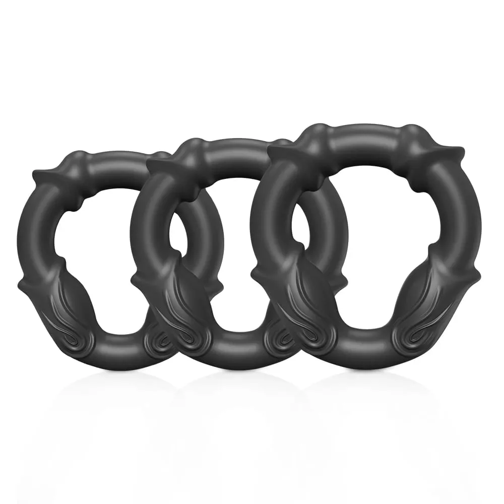 Cock Ring Reusable Silicone Penis Ring Delayed Ejaculation Penis Enlargement Dick Enlarger Semen Semen Lock Ring Sex Toy Men — image 6