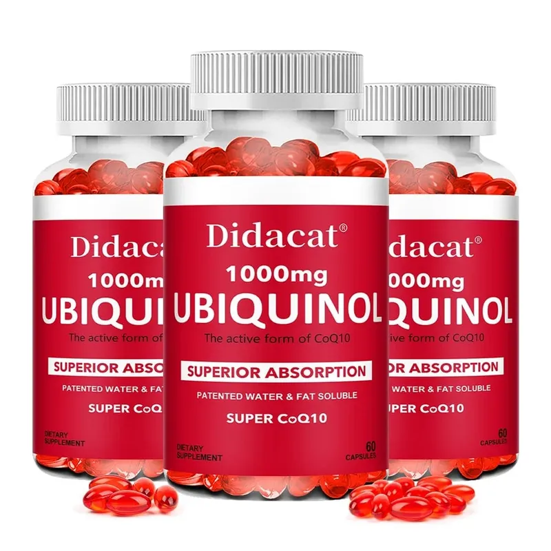 Ubiquinol CoQ10 Vegetable Softgels 1000mg Natural Antioxidant Supplement Cardiovascular Skin & Energy Wellness Support — image 11