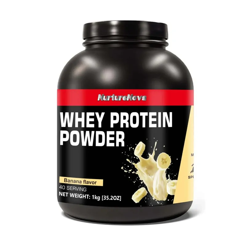 NurtureNova Whey Protein Powder 40 Hidangan Campuran Minuman Protein untuk Dewasa Coklat Matcha Perisa Strawberi Pemakanan Harian — image 10