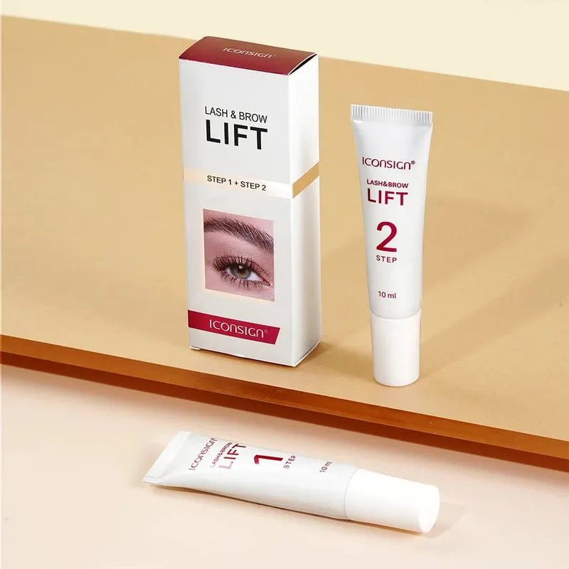 Set di tubi per fissaggio permanente per ciglia e sopracciglia da 10ml Lozione per fissaggio permanente 8-12 minuti Strumenti per il trucco degli occhi per il sollevamento — image 3