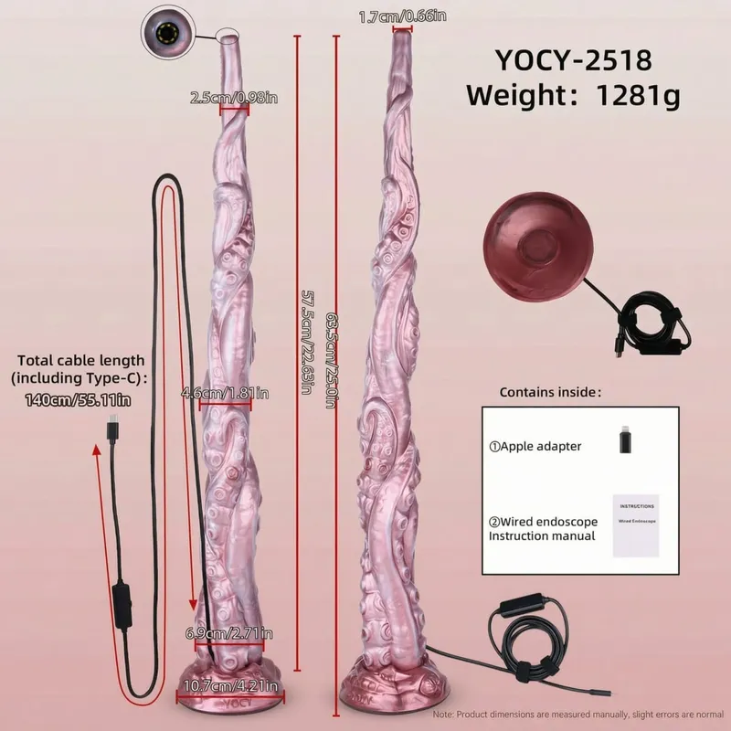 Long Extendable Octopus Tentacles App Controlled Anal Plug with Peeping Hole Suction Cup Base Anal Dilator Speculum Sex Toy — image 8