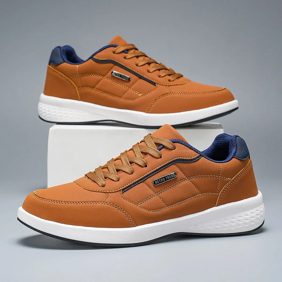 Neue Atmungsaktive Leder Männer Schuhe Leichte Bequeme Männer Turnschuhe Fashions Lace Up Casual Schuhe Flache Schuhe Zapatillas Hombre