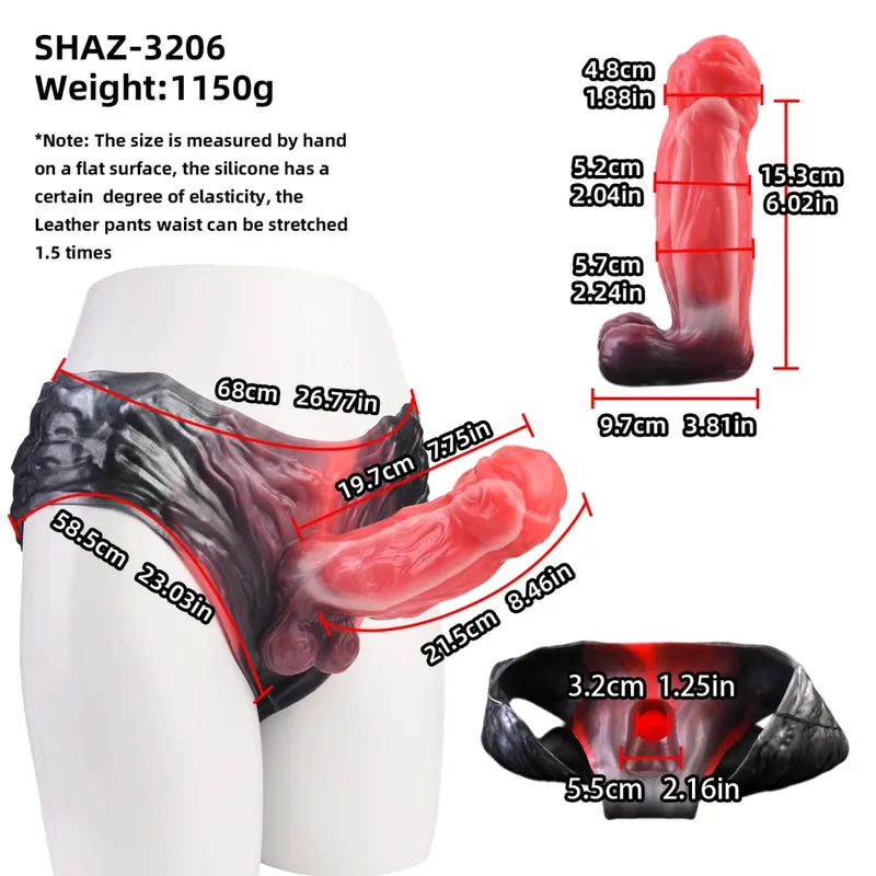 Strap On Cavallo lungo Guaina per dildo Imbracatura in silicone Mutandine per dildo Manicotto per pene indossabile Giocattolo adulto del sesso per uomini Preservativo riutilizzabile — image 15
