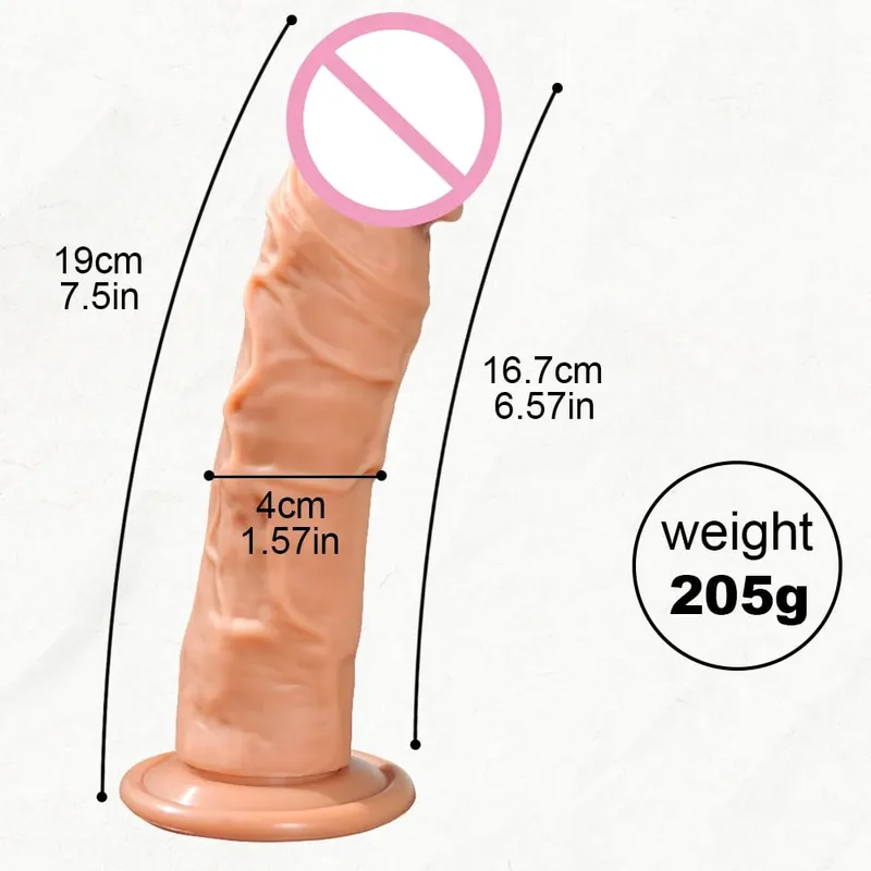 Gode réaliste pour femme en silicone pour débutant avec stimulation anale du point G avec ventouse forte pour jouet sexuel adulte masturbateur — image 10