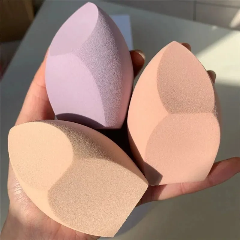3pcs Big Size Makeup Sponge Puff Foundation Cosmetic Puff Wet And Dry Dual Use Soft Makeup Foundation Sponge Puff Make Up Puffs