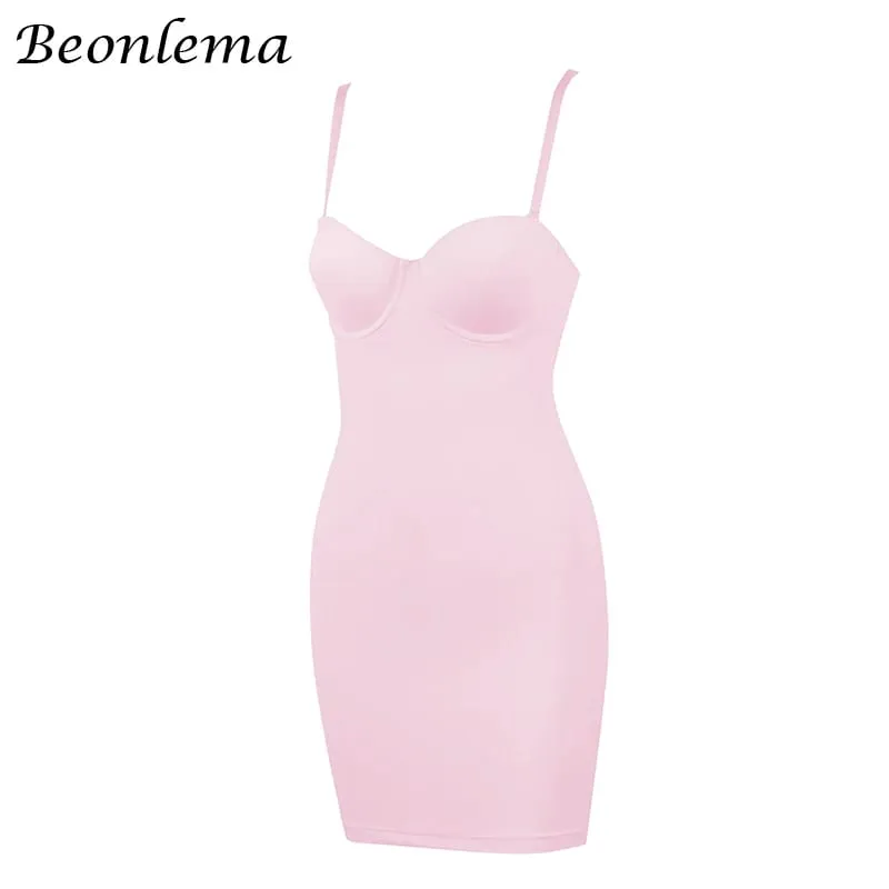 Robe courte moulante, dos nu, bretelles fines, couleur unie, décontractée, Sexy, sans manches, taille haute, Club, Mini robes pour dames, basique, été — image 11