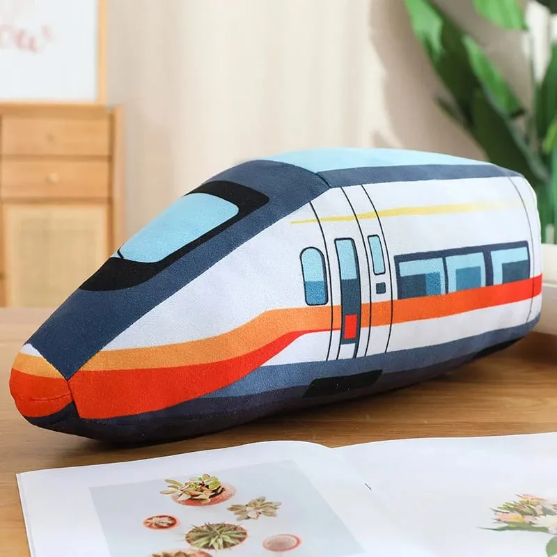 Trasporto pubblico colorato peluche cuscino imbottito escavatore moto serbatoio aereo divano decorazione della stanza cuscino uomini presenti — image 20